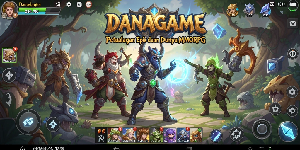 Menampilkan momen seru gameplay MMORPG di DANAGAME.