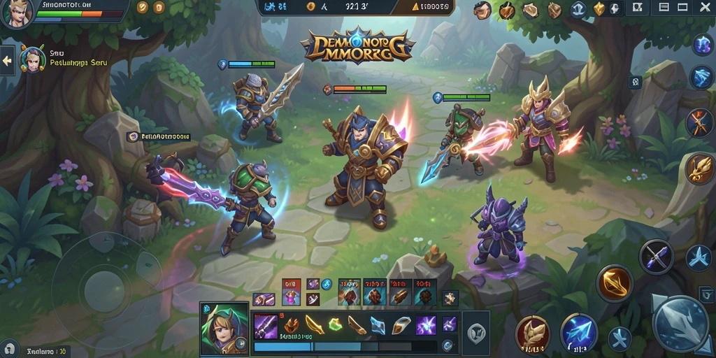 Gameplay seru FOMOTOTO dalam dunia MMORPG yang penuh petualangan.