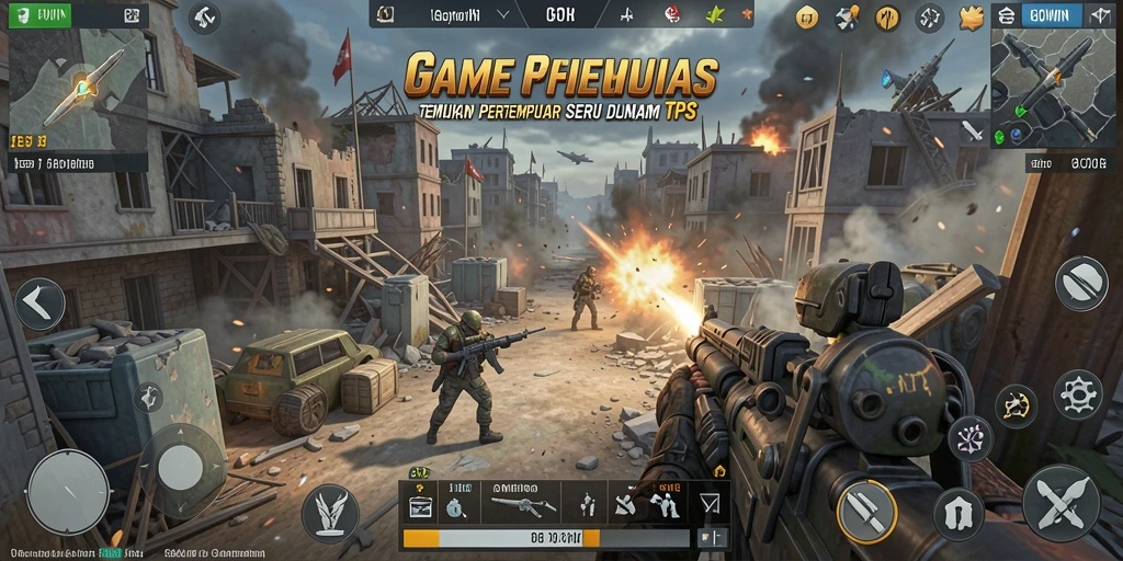 Gameplay seru GOWIN dalam mode TPS yang mendebarkan.