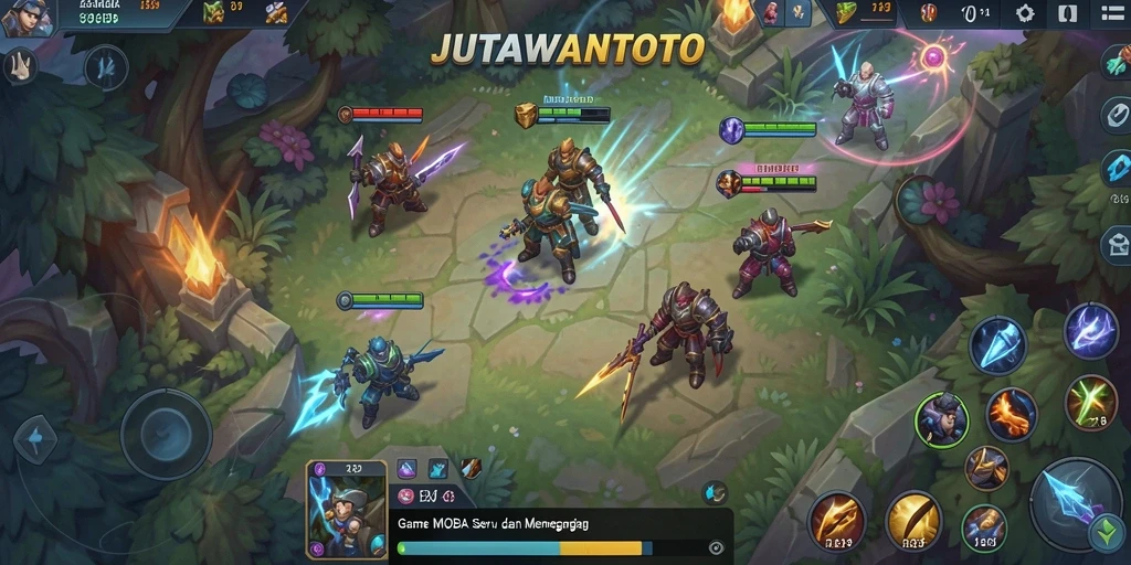 Tampilan gameplay seru dalam JUTAWANTOTO yang penuh aksi.