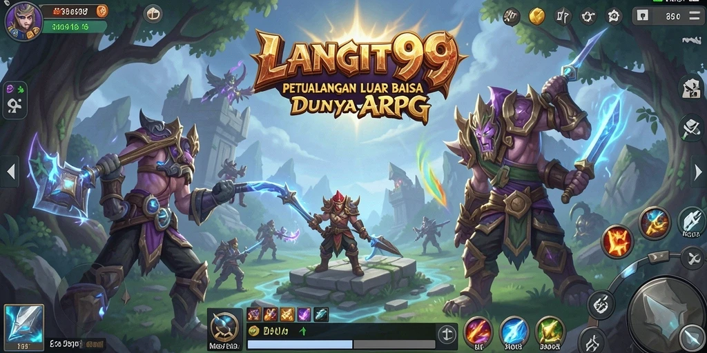 Menampilkan pengalaman gameplay LANGIT99 yang seru dan penuh aksi.