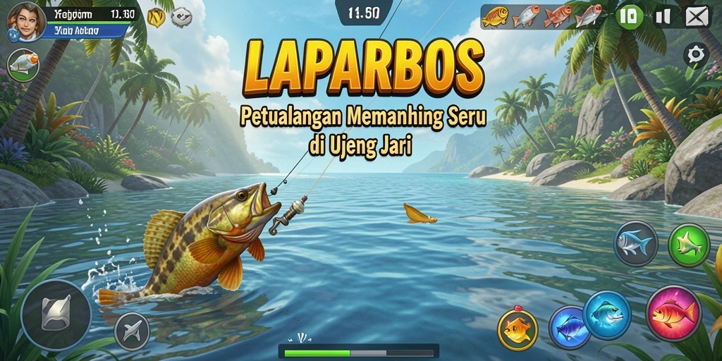 Tangkapan ikan besar di LAPARBOS dengan latar belakang indah.