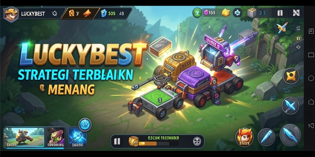 Tampilan menarik dari gameplay strategi di LUCKYBEST.