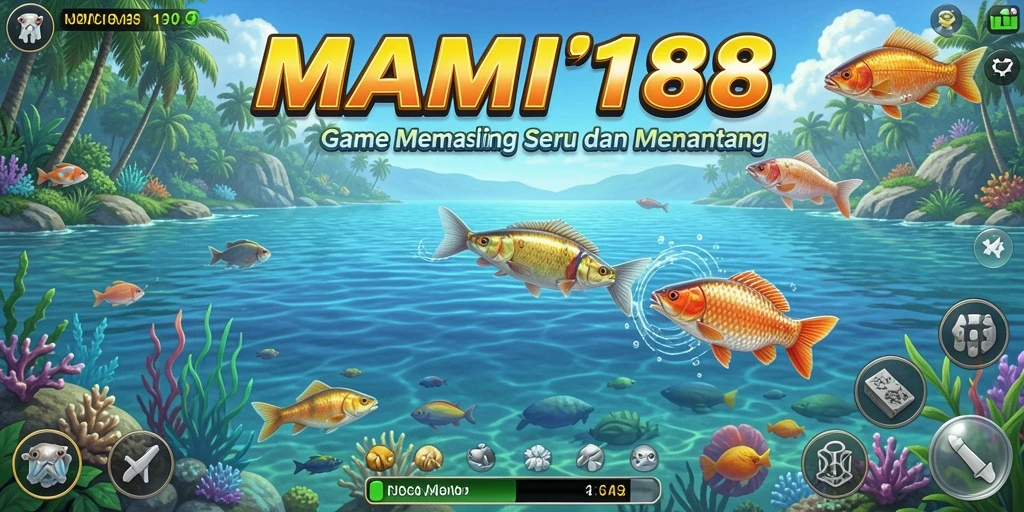 Tampilan gameplay MAMI188 dengan aksi memancing yang mendebarkan.