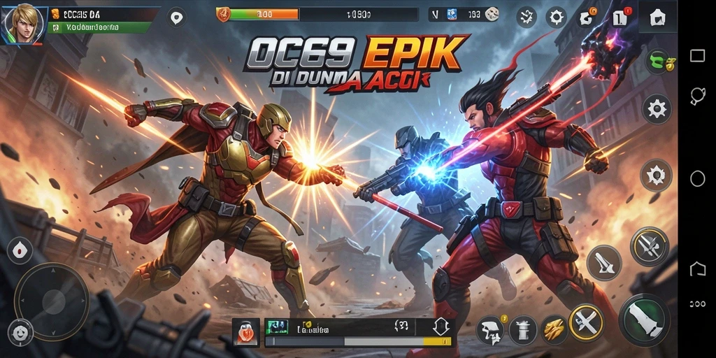 Gameplay dinamis OCE69 dengan aksi seru dan mendebarkan.