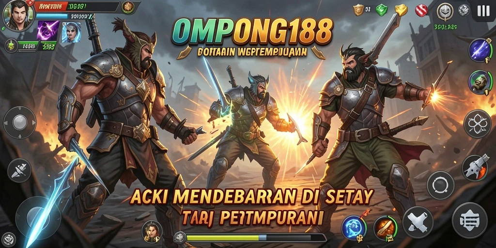 Tampilan gameplay seru OMPONG188 yang penuh aksi.