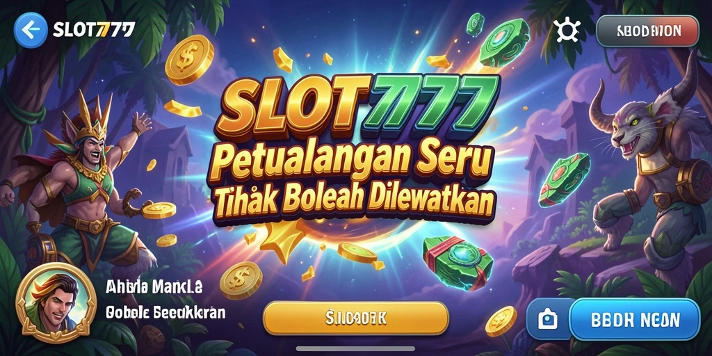 Gambaran gameplay seru dalam SLOT777 yang penuh petualangan.