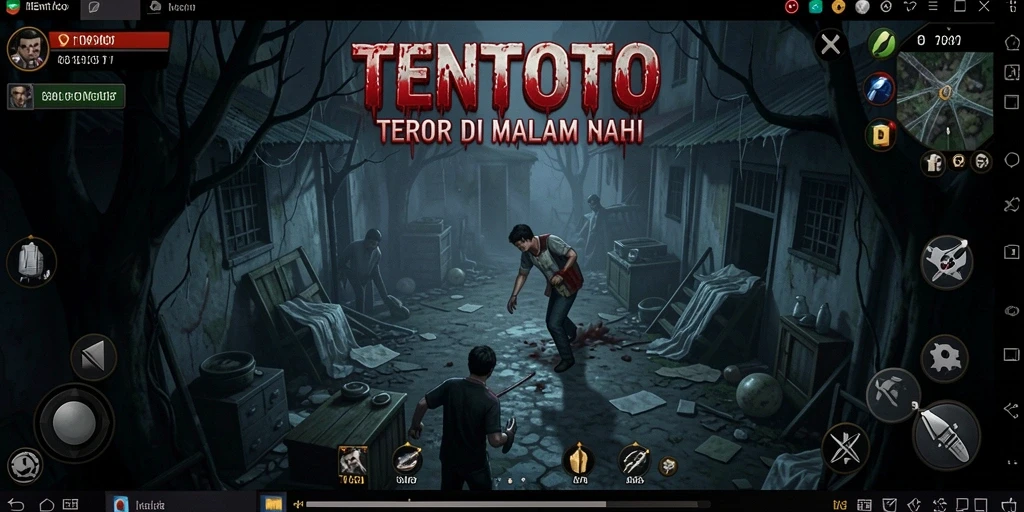 TENTOTO menampilkan gameplay menegangkan di lokasi angker yang menakutkan.